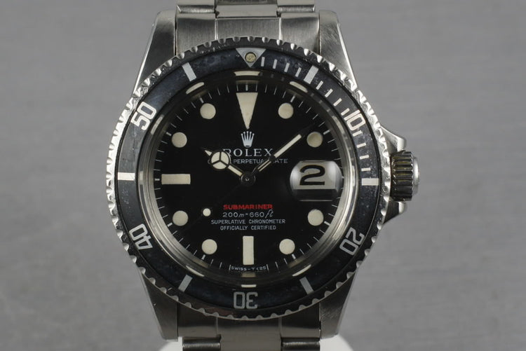 1969 Rolex Red Submariner 1680 Meters First Mark 2