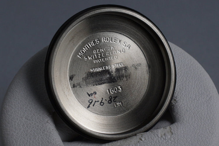 1971 Rolex DateJust 1601 Silver Dial