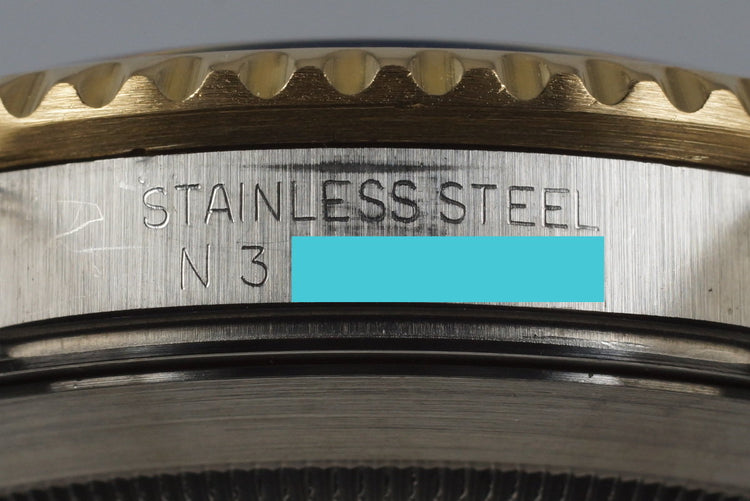 1991 Rolex Two Tone Blue Submariner 16613