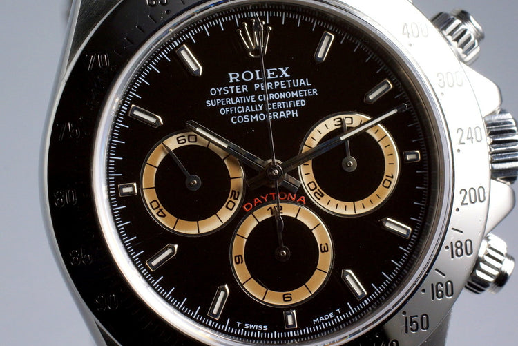 1997 Rolex Zenith Daytona 16520 Black Patrizzi Dial