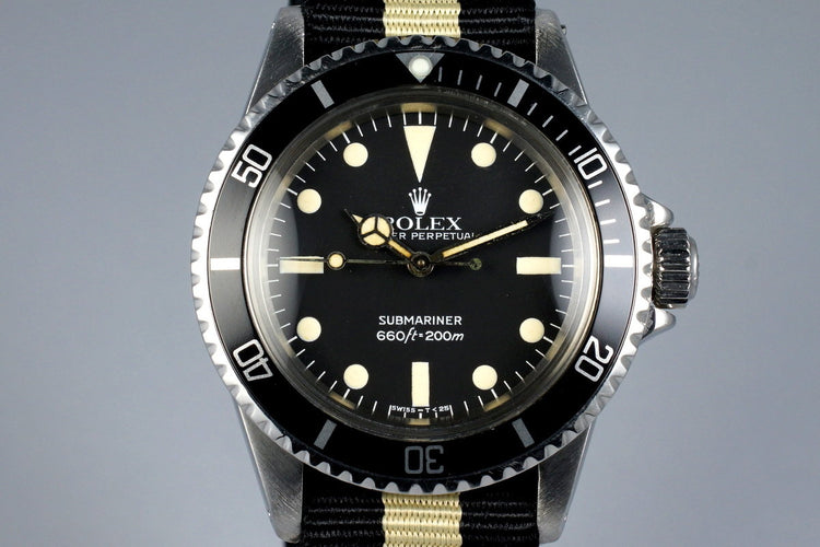 1981 Rolex Submariner 5513 Mark IV Maxi Dial