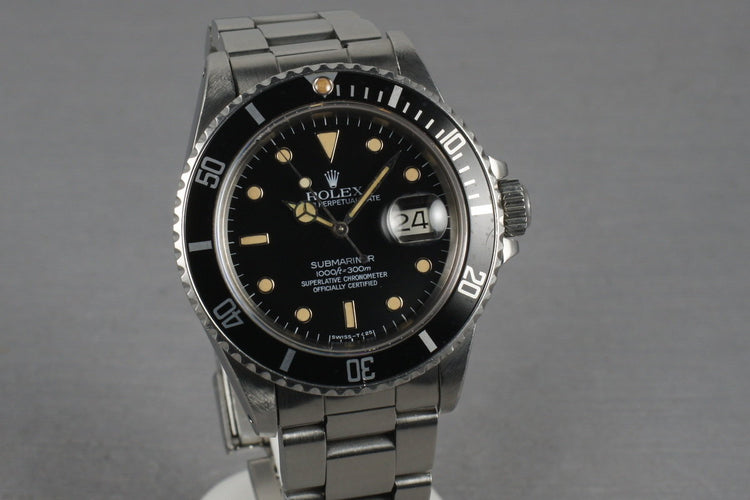 Rolex Submariner 16800 with Creamy WG surround Dial
