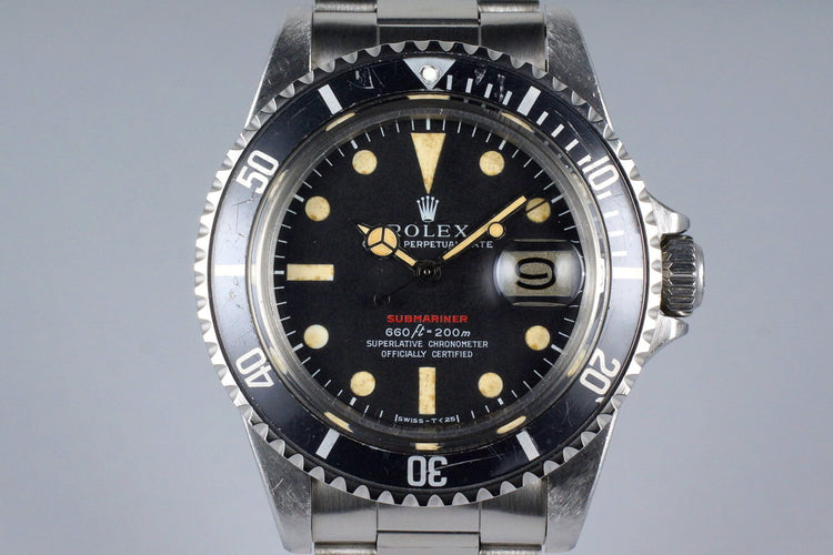 1970 Rolex Red Submariner 1680 Mark IV Dial