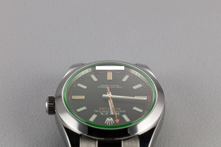 2010 Rolex Millgauss 116400GV Black Dial with Box