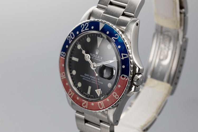 1971 Rolex GMT-Master 1675 with "Pepsi" Bezel