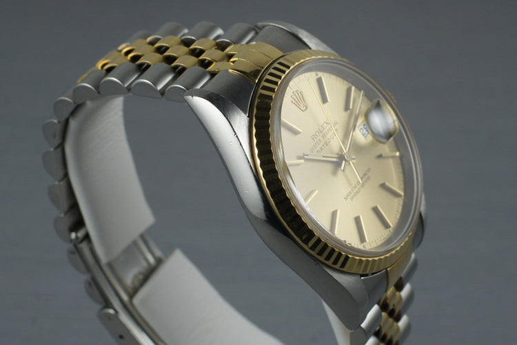 1995 Rolex 18K/SS DateJust 16233