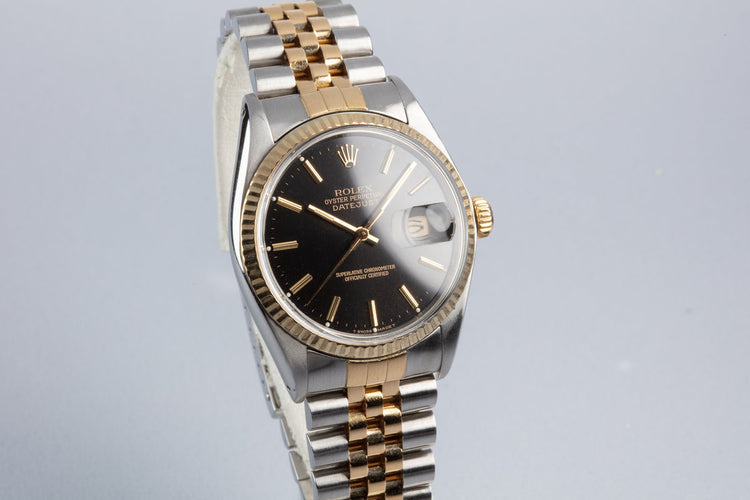 1978 Rolex Two-Tone DateJust 16013 Black Dial