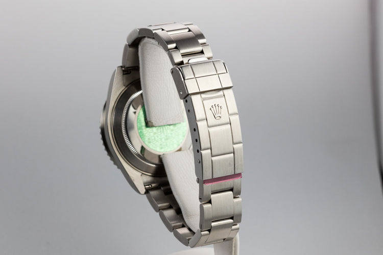 Mint 2004 Rolex Anniversary Submariner Green 16610 with Box and Papers