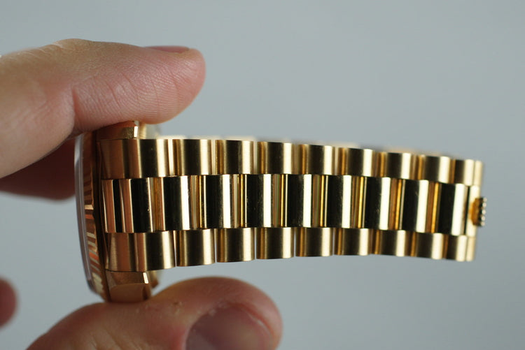 1995 Rolex YG Day-Date 18238 with Diamond Dial