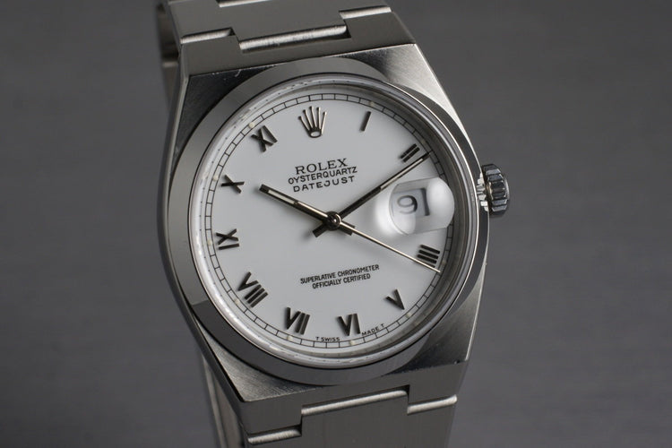 1991 Rolex OysterQuartz DateJust 17000 with Box and Papers