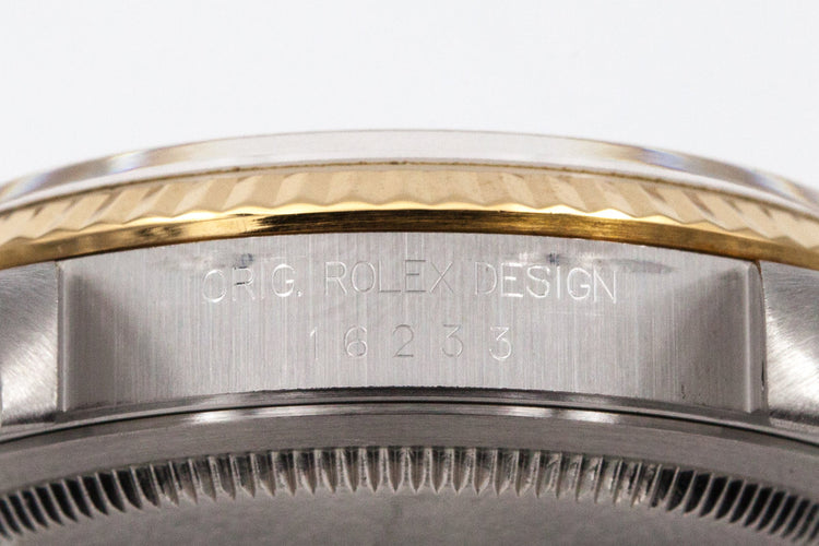 1995 Rolex Two Tone DateJust 16233 Charcoal Computer Dial with Box and Papers