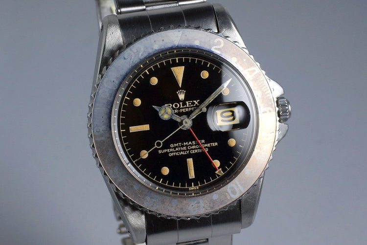 1961 Rolex GMT 1675 PCG Gilt Chapter Ring