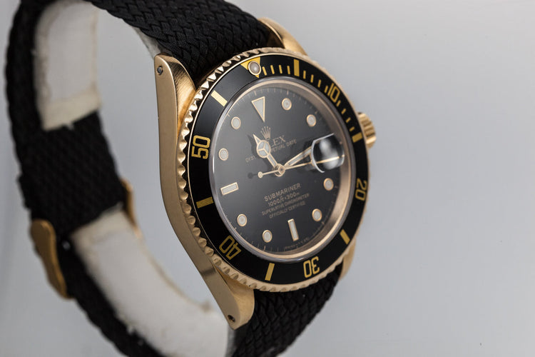 1987 Rolex YG Submariner 16808