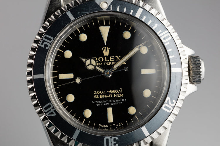 1964 Rolex Submariner 5512 Gilt 4 Line Dial