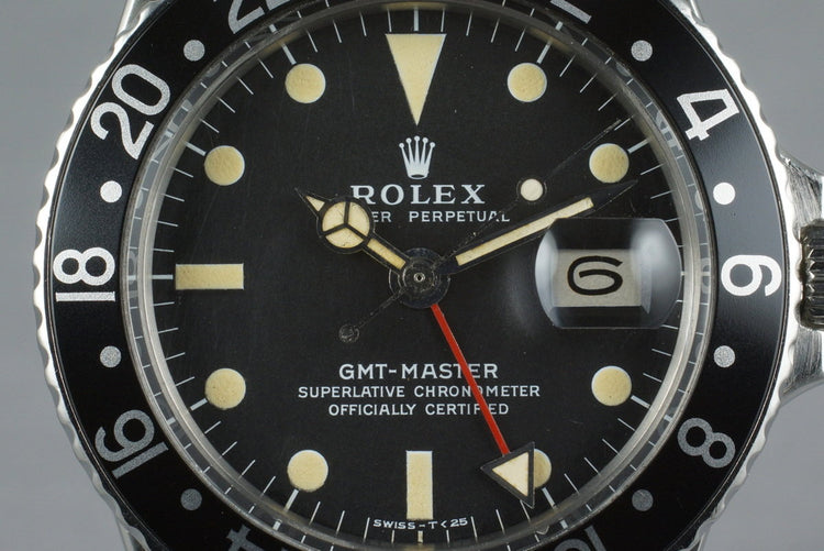 1971 Rolex GMT 1675 with Japanese RSC Papers