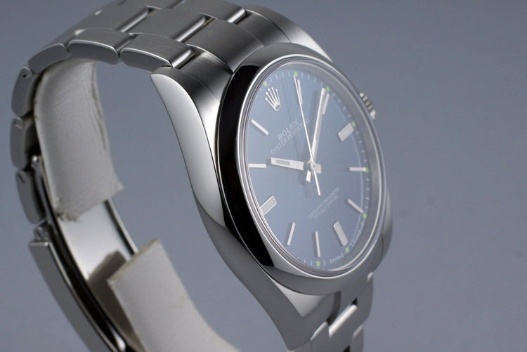 2015 Rolex Oyster Perpetual 114300 Blue Dial with Box