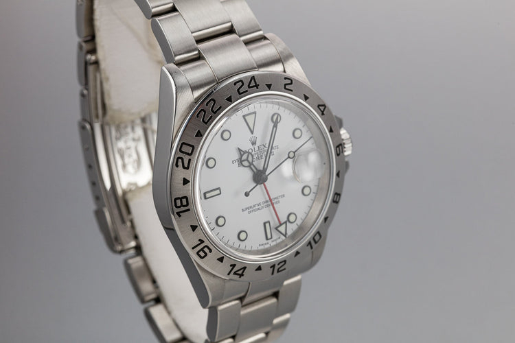 2003 Rolex Explorer II 16570 T White Dial
