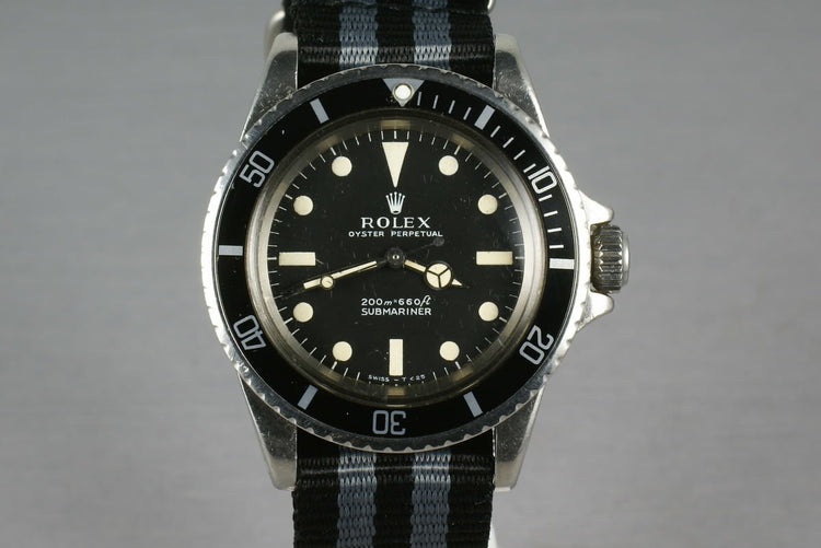 Rolex Submariner 5513 meters first