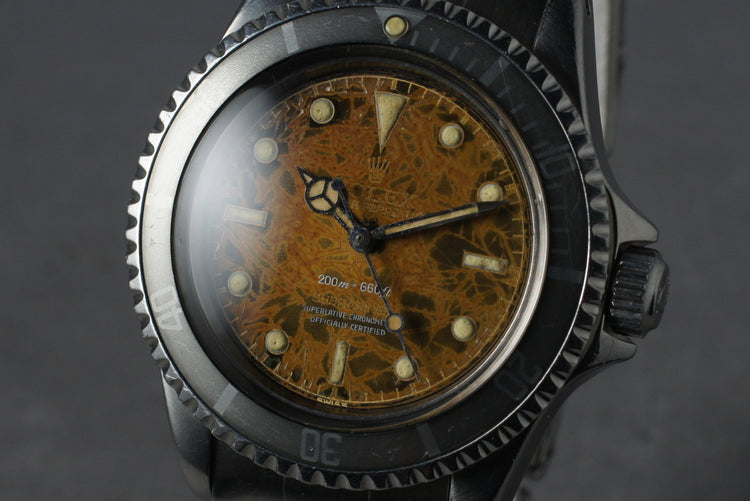 1959 Rolex Submariner 5512 4 Line Gilt Chapter Ring PCG Tropical Dial