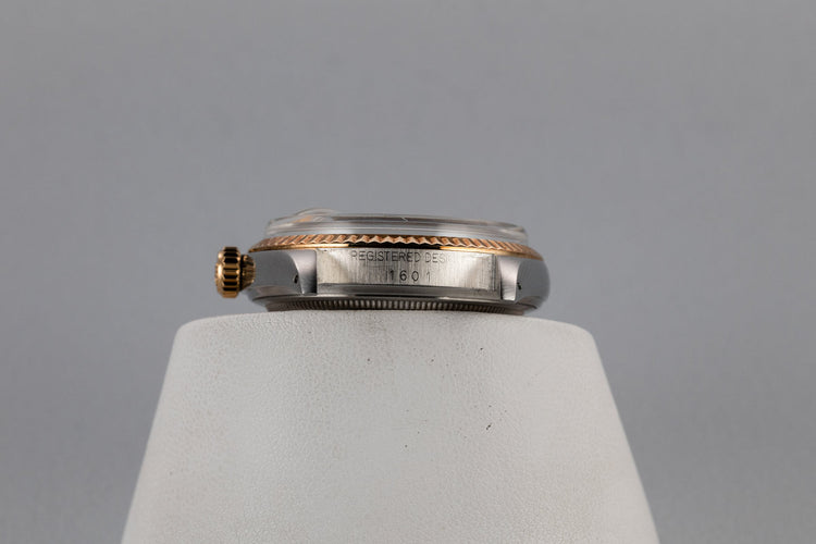 1977 Rolex Two-Tone DateJust 1601 with Matte Champagne Dial and Rosy Case Patina