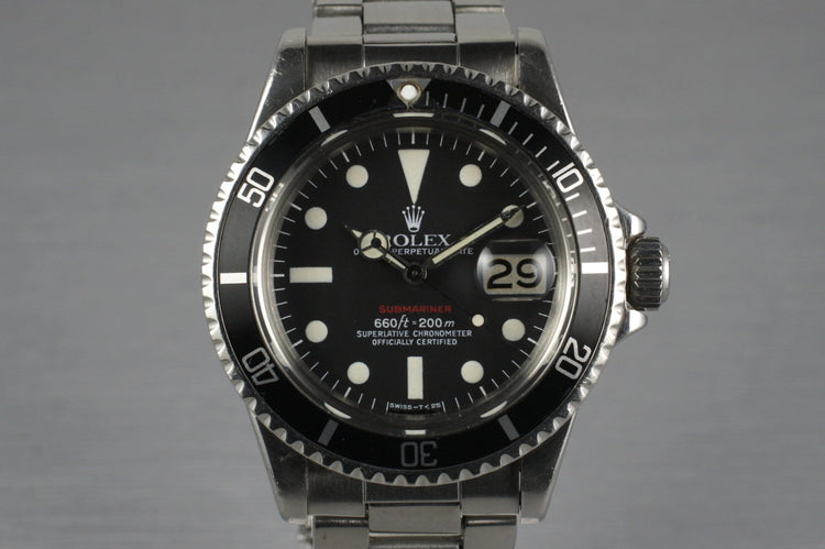 1972 Rolex Red Submariner 1680 with Mark VI Dial