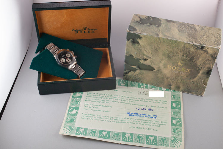 1978 Rolex Daytona 6265 Black Dial with Box and Papers