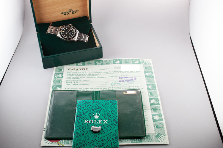 1981 Rolex Submariner 16800 Matte Dial with Box and Papers