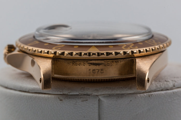 1970 Rolex 18K GMT-Master 1675 with Root Beer Dial
