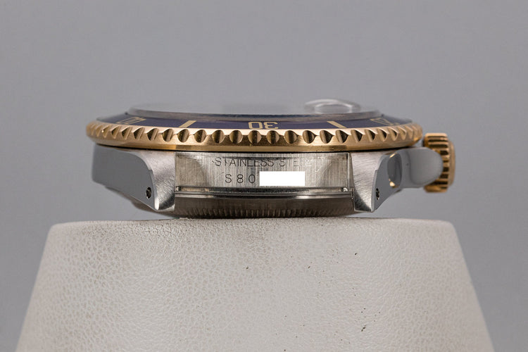 1993 Rolex Two-Tone Submariner 16613 Blue Dial