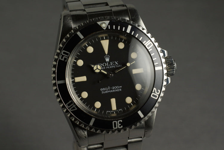 1978 Rolex Submariner 5513 Mark 1 Maxi Dial