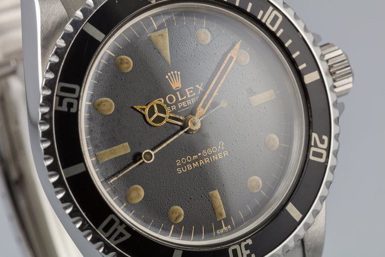1963 Rolex Submariner 5513 Gilt Underline Dial with PCG