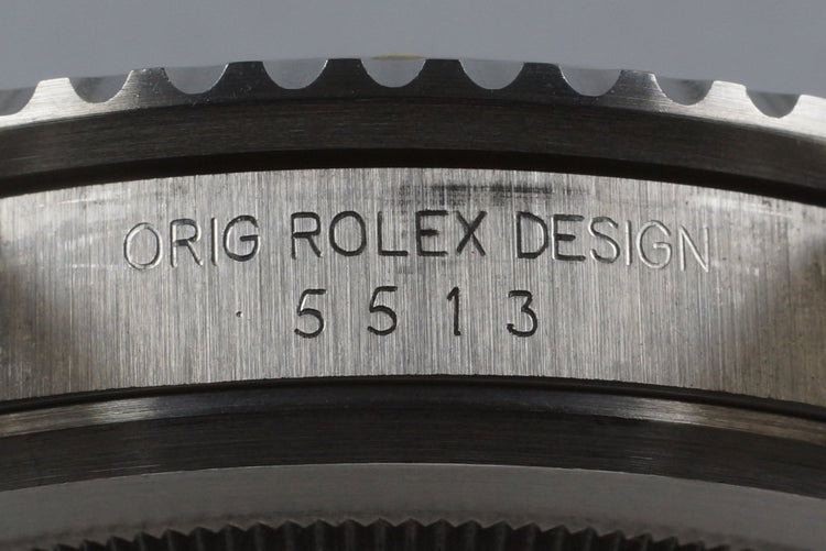 1989 Rolex Submariner 5513 with Box and Papers