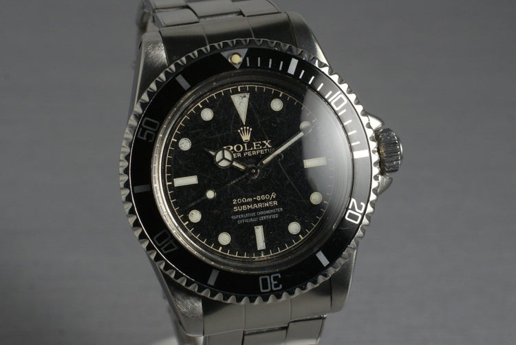 1962 Rolex Submariner 5512 PCG with Gilt 4 Line Chapter Ring Dial