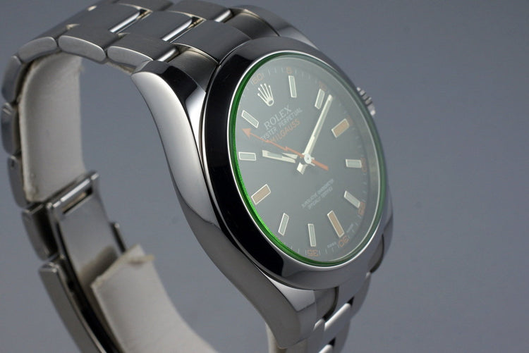 2009 Rolex Milgauss Green 116400V