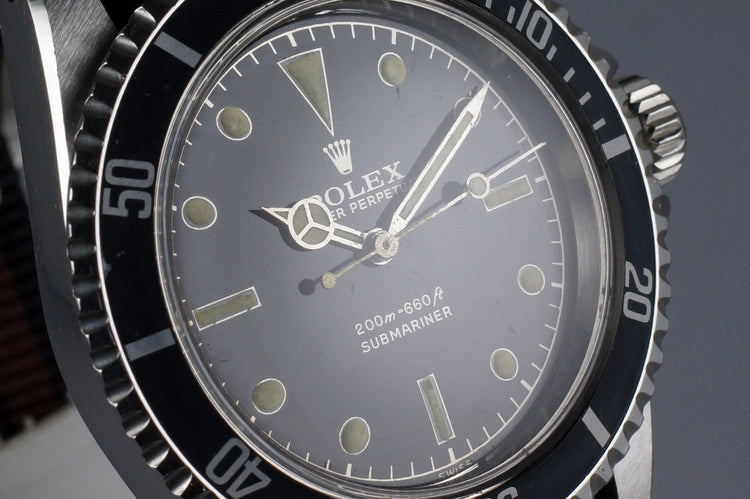 1961 Rolex Submariner 5512 PCG 2 Line “Tulip Crown” Gilt Chapter Ring Dial