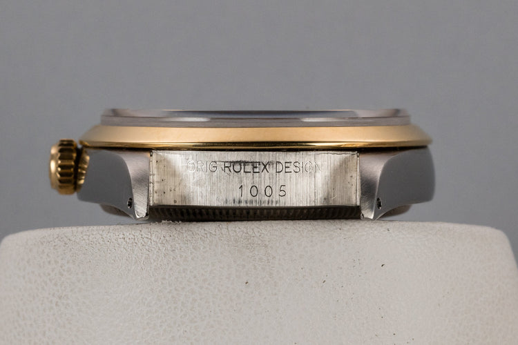 1987 Rolex Two-Tone Oyster Perpetual 1002 with Silver Sigma Dial