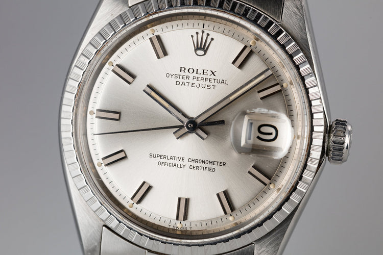 1969 Rolex DateJust 1603 with Silver "Wide Boy" Dial