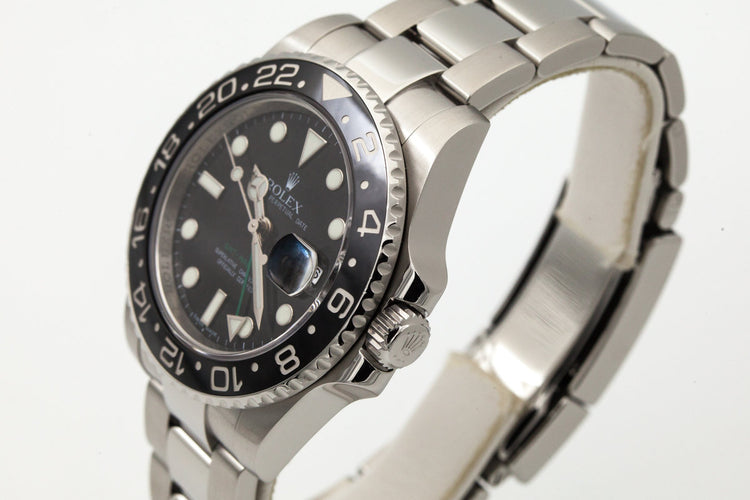 2009 Rolex GMT II 116710 with Box and Papers