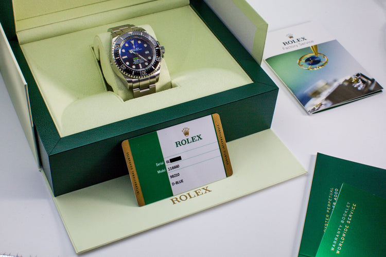 2015 Rolex Deep Sea Dweller 116660 with Box and Papers