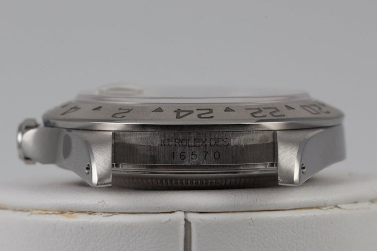 2002 Rolex Explorer II 16570 Black Dial