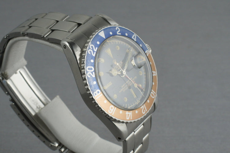 Rolex GMT 1675 PCG Case with Gilt Chapter Ring Dial