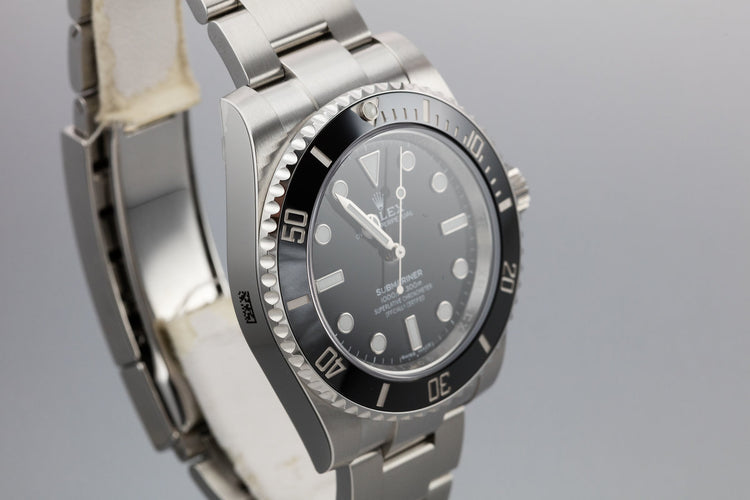 2018 Rolex Ceramic Submariner 114060 with Box and Papers