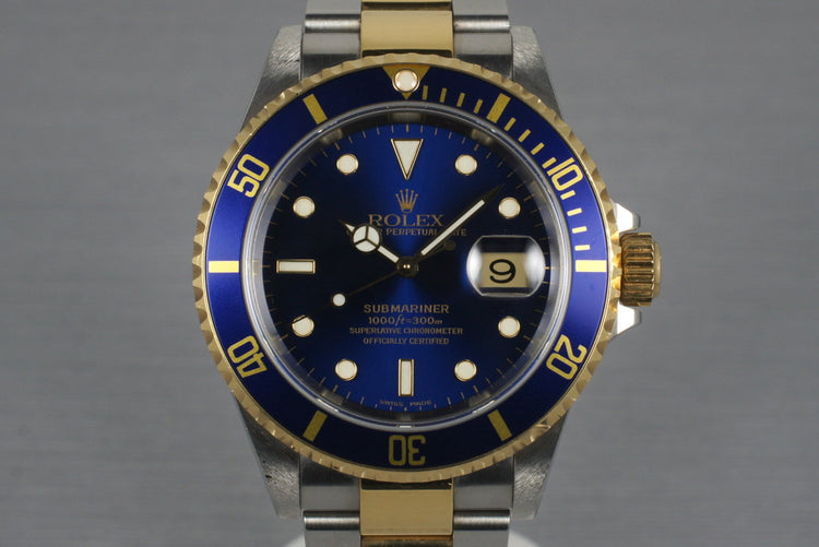 2000 Rolex Two Tone Submariner 16613