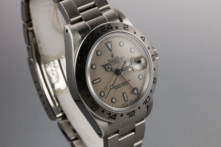 1986 Rolex Explorer II 16550 Cream Dial with Box and Papers