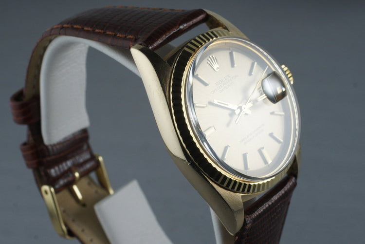 1971 Rolex YG DateJust 1601 Brown Dial