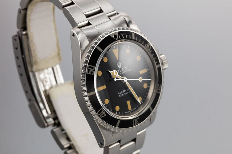 1972 Rolex Submariner 5513 Serif Dial