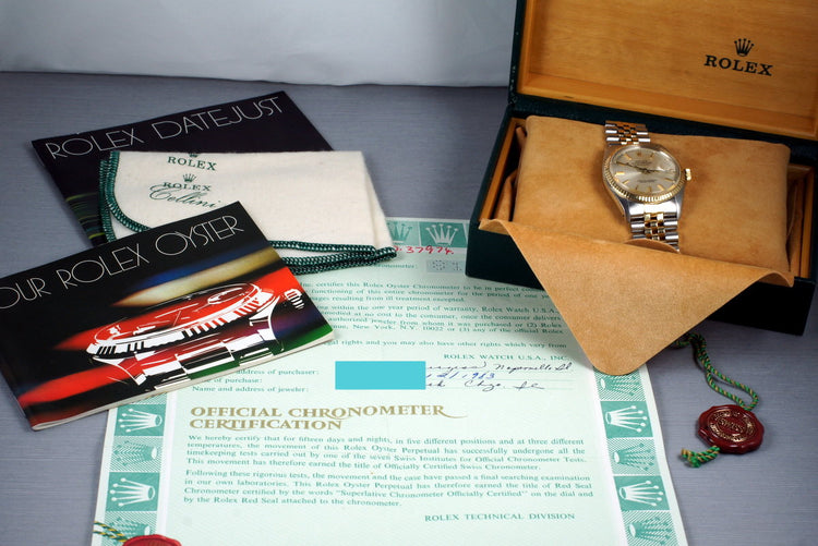 1984 Rolex Two Tone DateJust 16013 with Box and Papers