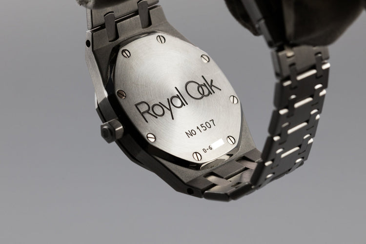 1996 Audemars Piguet Royal Oak 14790ST Black Dial with Box, Papers, and Service Papers