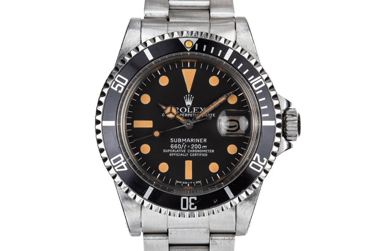 1978 Rolex Submariner 1680 Pumpkin Dial