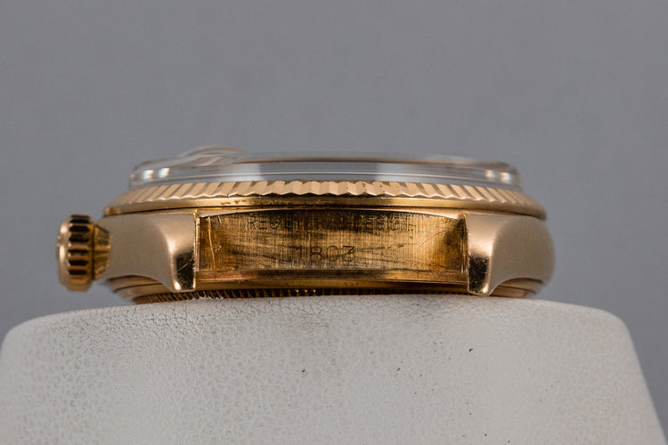 1968 Rolex 18K YG Day-Date 1803 Grey Dial with "Wide Boy" Markers